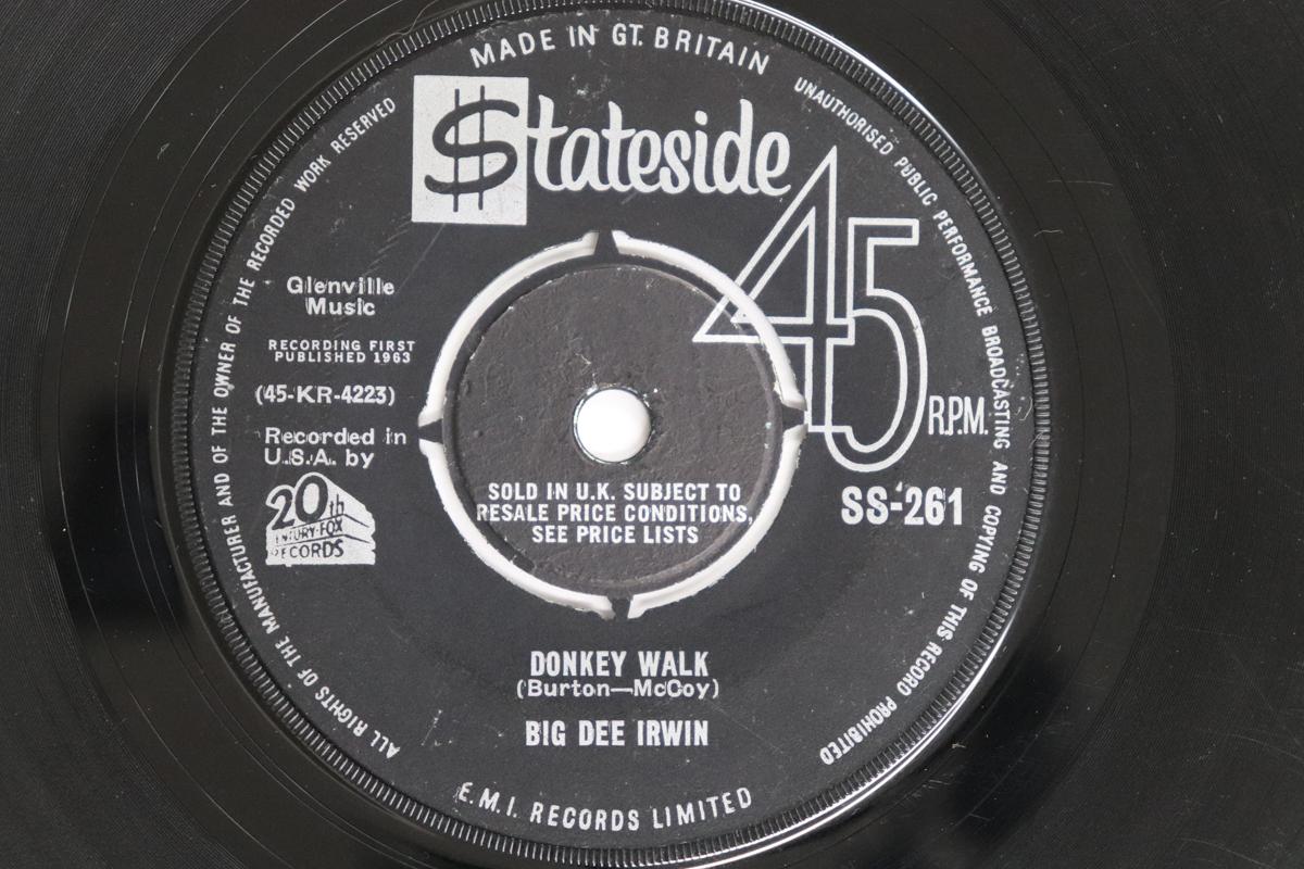 

7inch Record BIG DEE IRWIN - Donkey Walk / Someday You ll Unders SS261 STATESIDE 1963 UK Soul/Funk Used