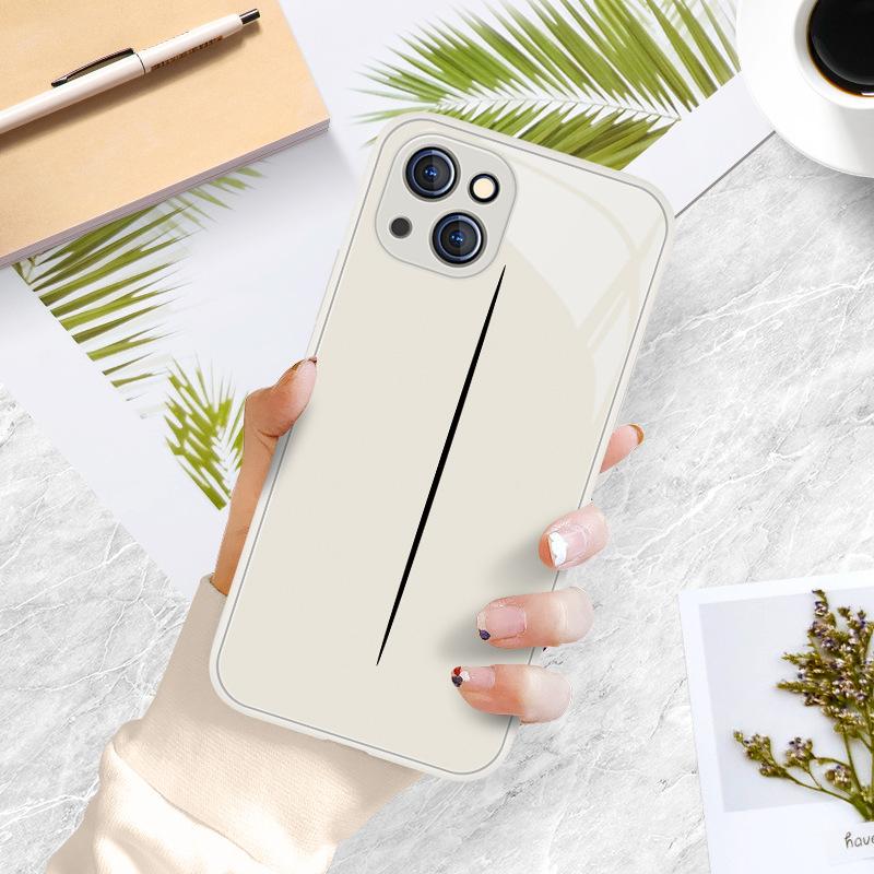 Applicable To Apple 11promax Mobile Phone Case 11pro Space Sense iPhone11 Minimalist Style Xsmax Simple Couple