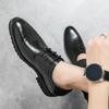 Mode Frühling Dickbesohlte Oxford Schuhe Herren Schnürschuhe Business Lederschuhe Herren Luxus Freizeitschuhe Hochwertige Spitzmokassins