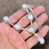 Moonstone Gemstone Handmade 925 Sterling Silver Jewelry Necklace 18" KKG-411