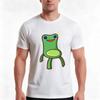 Froggy Chair Tshirt Summer Casual Cotton Tee Oversized Streetwear Tops Vintage Graphic Print Loose Fit Short Sleeve
