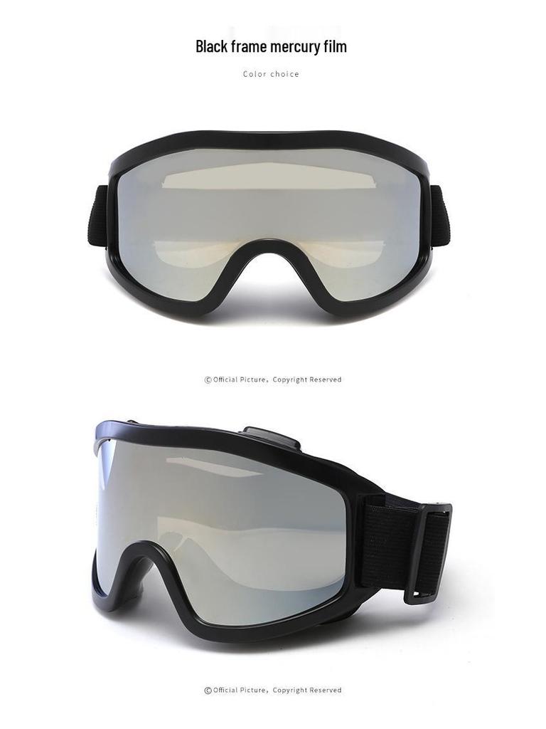 Unisex Skiing and Mountaineering Goggles: Windproof Anti-Glare Glasses for Outdoor Sports