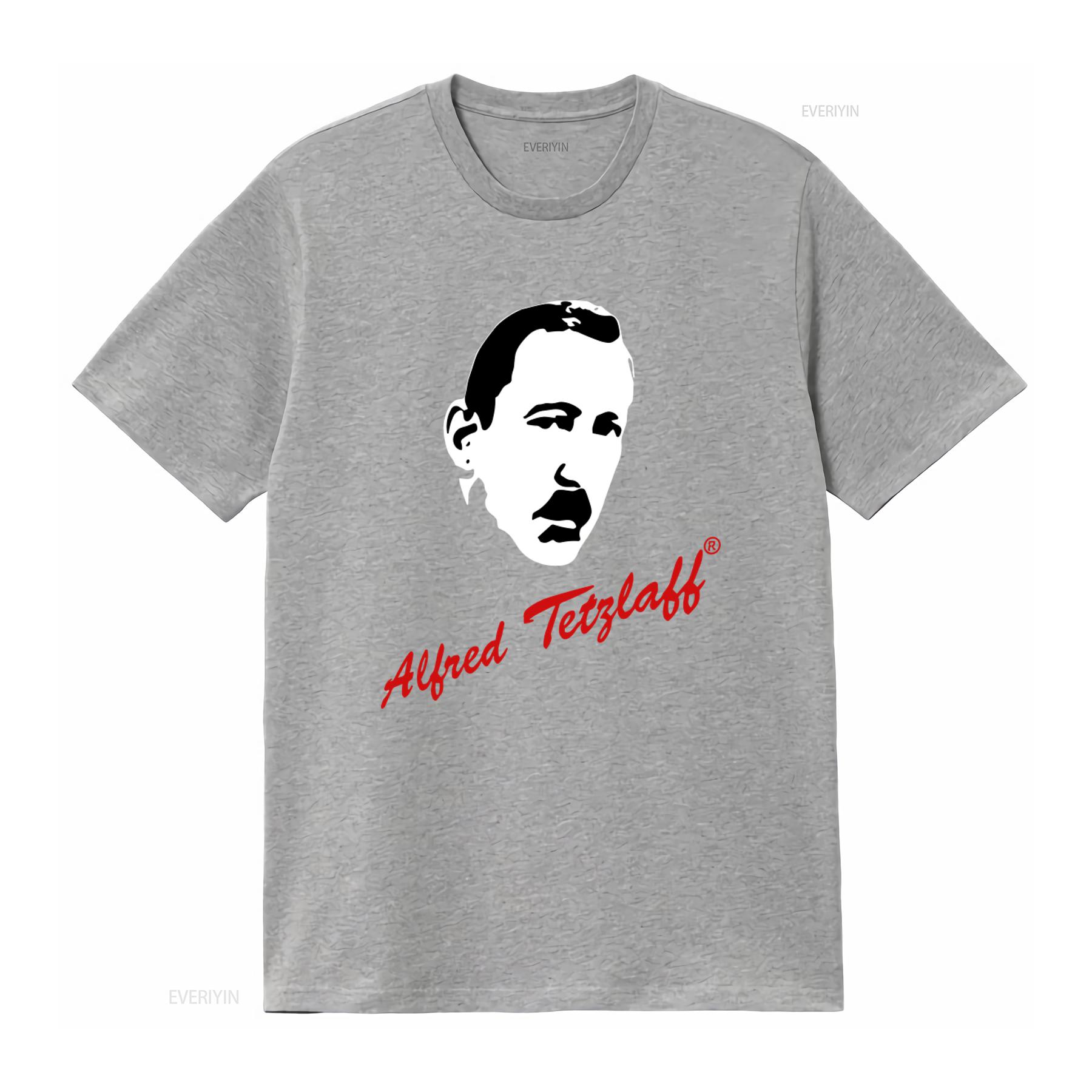 Футболка с принтом Альфреда Тетцлаффа из ретро-серии, 60-е 70-е, культовое ТВ, стиль отвращения, винтажная, стираная, дышащая, слегка эластичная, универсальная S