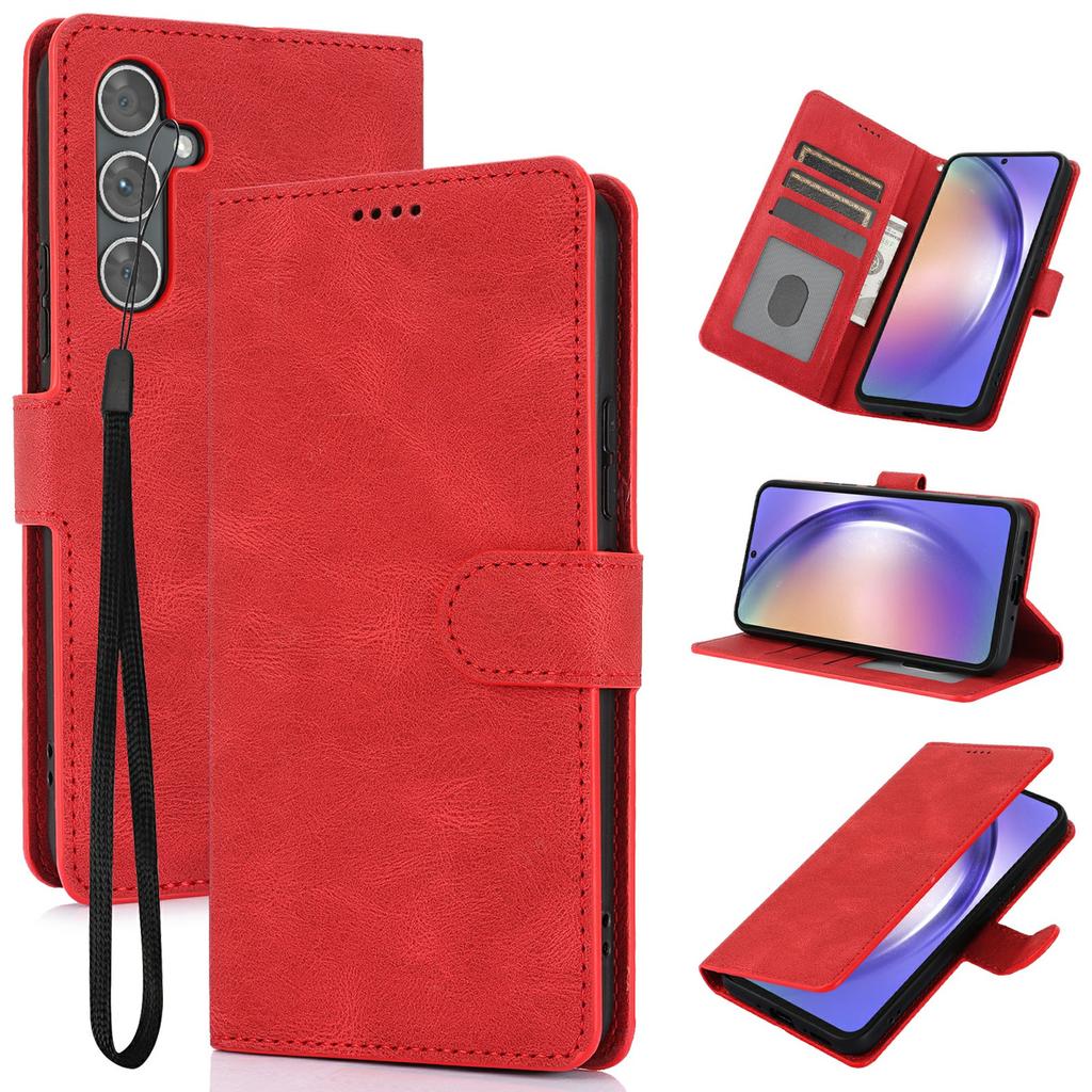 For Samsung Galaxy A56 5G Case PU Leather Phone Cover with Wallet Stand View
