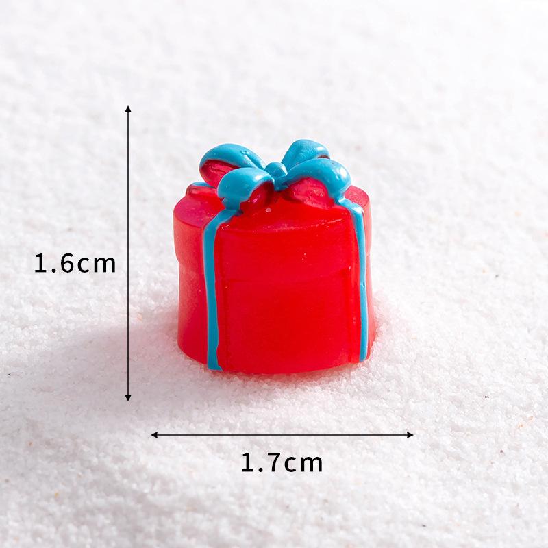Santa Snowman Ornament Accessories Micro Landscape Christmas Gift Snowmobile Elk Resin Ornaments