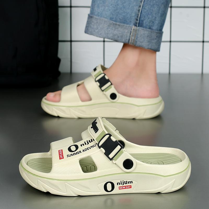 Summer New Men's Slippers Indoor Outdoor Sandals Beach Comfortable Soft Slides Clogs Casual Garden Shoes Men Women Home Slippers