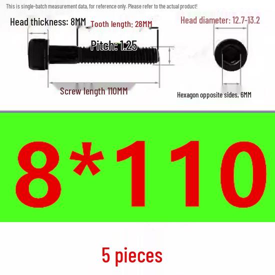 High-Strength Grade 12.9 Internal Hex Head Screws M1.4-M20