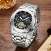 New Retro Automatic Mechanical Watch for Men Fashion Business Square Tourbillon Watch Men Luminous Waterproof Men's Watches