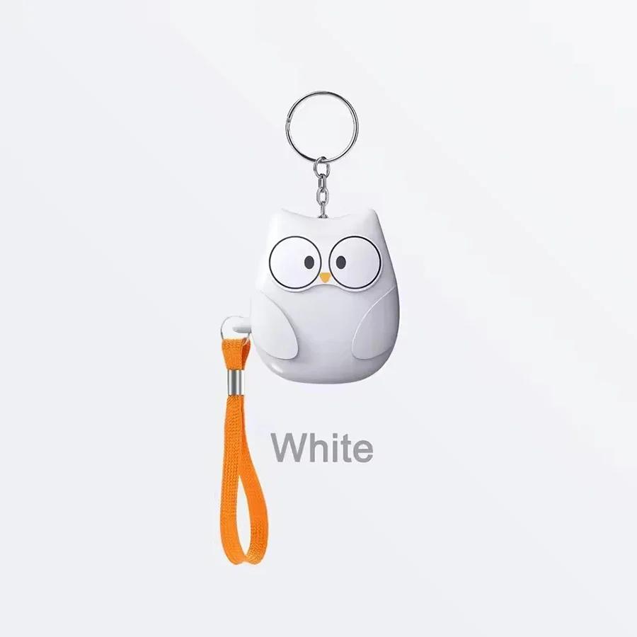 Owl Self Defense Alarm Flashlight Outdoor 130 Db Personal Anti Wolf Alarm with LED Light for Women Security Protect Keychains