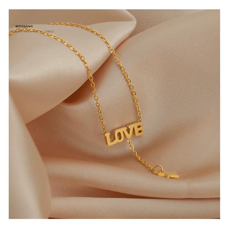Japanese & Korean Love Tassel Star Necklace - Titanium Steel Clavicle Chain for Women