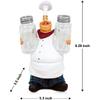 Resin Decorative Ornaments,Kitchen Decor,Cook Statue,French Chef Figurines with Salt and Pepper Shaker Set