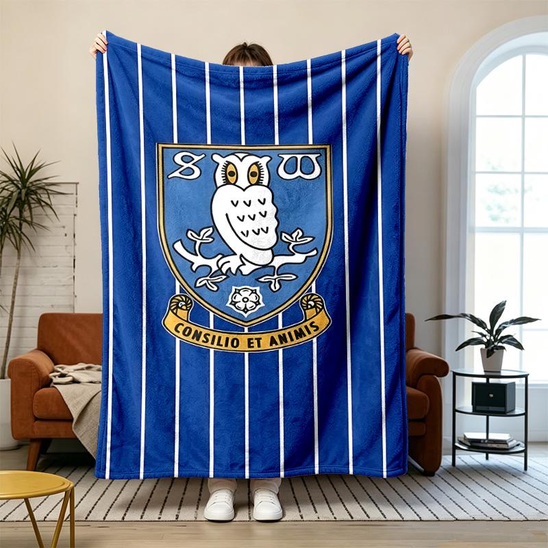 Sheffield Wednesday Football Club Soft and comfortable flannel Suitable for sofas living rooms outdoor camping travel and also makes a great anniversa