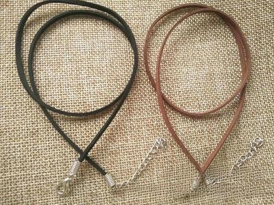 3 mm doppelseitiges koreanisches Samthalsseil: DIY-Schmuckaccessoire aus schwarzem Retro-Wildleder.
