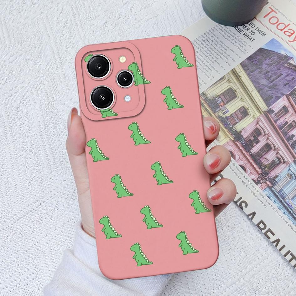 For Xiaomi Redmi 12 A1+ A2+ 4A 5A 6A 7A 8A 9A K30 K40 K50 Case Back Cover Cute Dinosaur Matte Soft Silicone Shockproof Protective For Redmi Bumpers