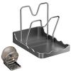 Kitchen Organizer Pot Lid Holder Spoon Rest Easy Cleanup