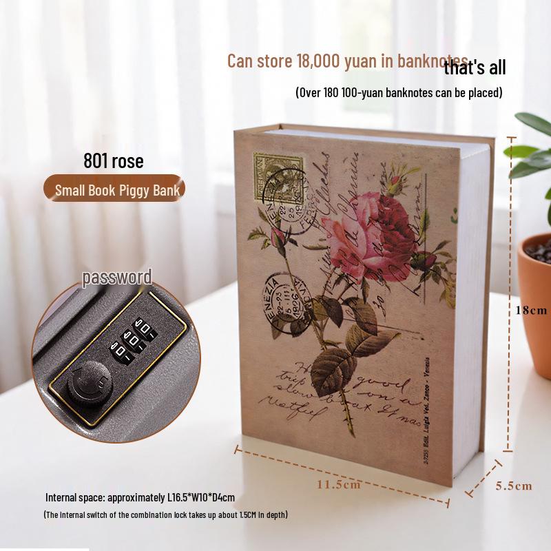 

Книга-сейф «Безопасная симуляция» с кодовым замком и скрытым хранилищем 265*200*65mm