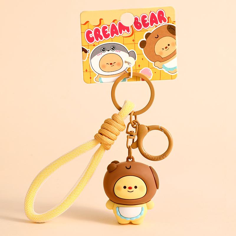 Genuine Cartoon Bear Keychain: Cute Bag Pendant and Small Gift