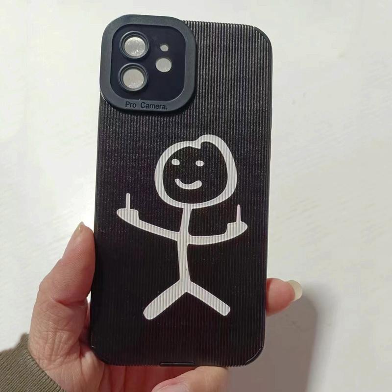 Cute Doodle Funny Pattern Snake Case For iPhone 11 12 13 15 14 Pro Max Mini 7 8 Plus XR X XS MAX Shockproof Soft Silicone Cover