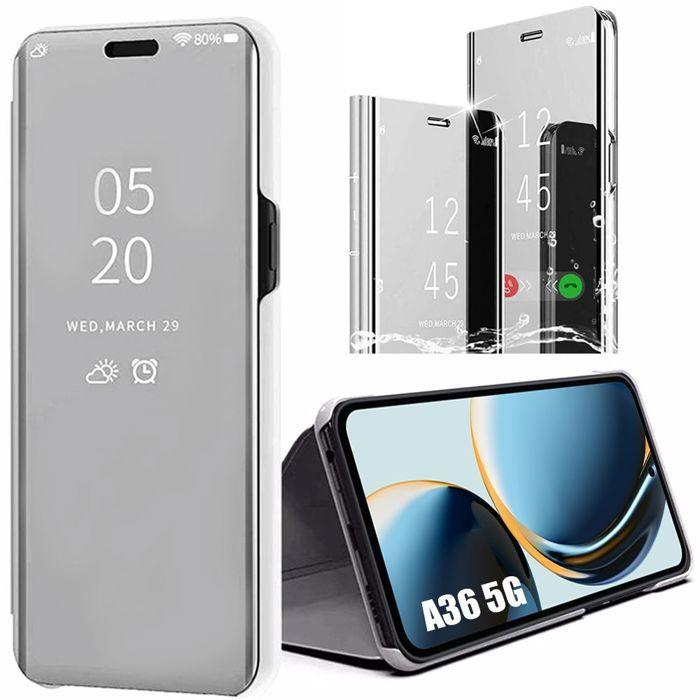 Coque de protection - BOOLING - Samsung Galaxy A36 5G - Argenté - Effet Miroir - Antichoc