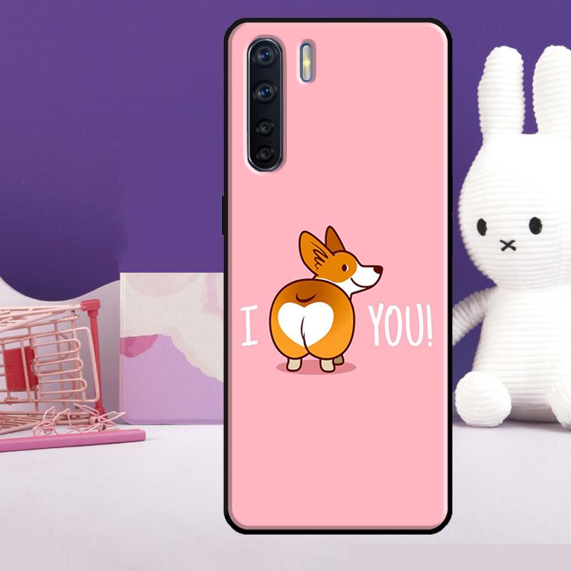 

Cute Corgi Dog Case For Oppo A60 A80 A40 A77 A57 A17 A74 A54 A94 A78 A98 A18 A38 A58 A96 A76 A16 A15 A5 Pro OPPO A5 Pro 5G