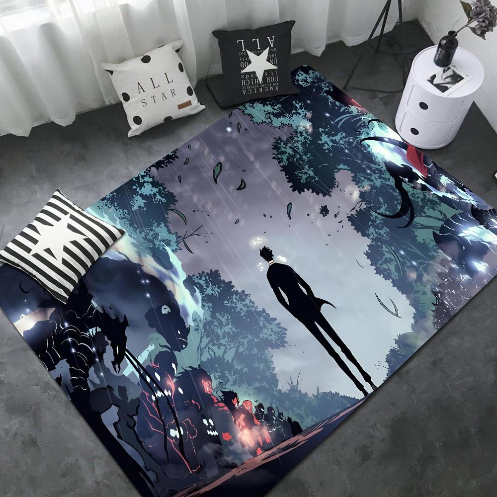 Anime Solo Leveling Maty Pokojowe Tańsze Antypoślizgowe Nowoczesny Salon Balkon Drukowane Nowoczesny Wystrój Domu