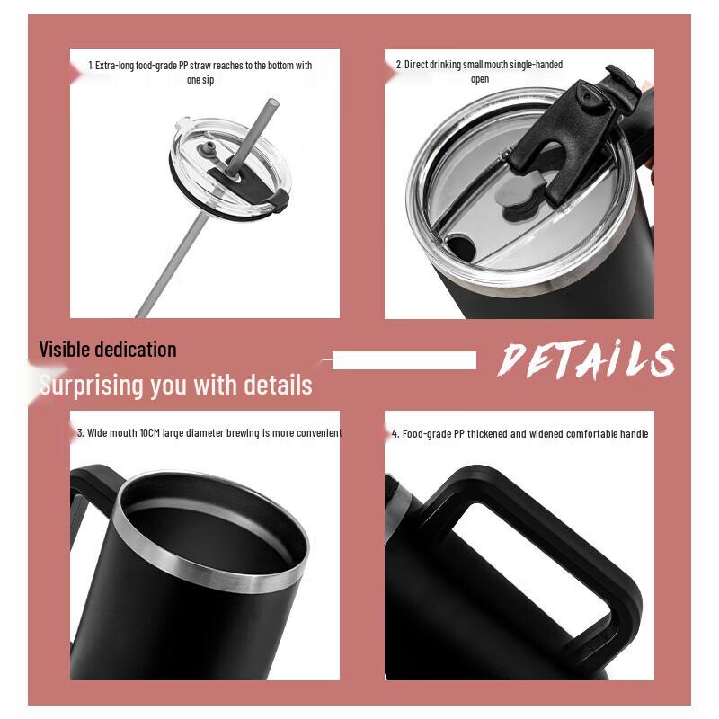 Dilebaier Dual-Use Insulated Straw Tumbler