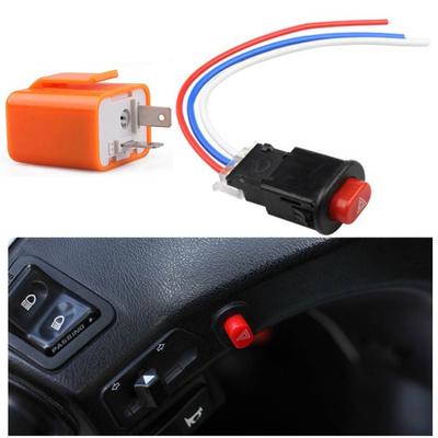 Motorcycle Adjustable Double Signal Switch with LED Blinker and Hazard
