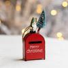 Weihnachtsbaumschmuck Nordischer Eisen Briefkasten Haus Ornament für Weihnachten