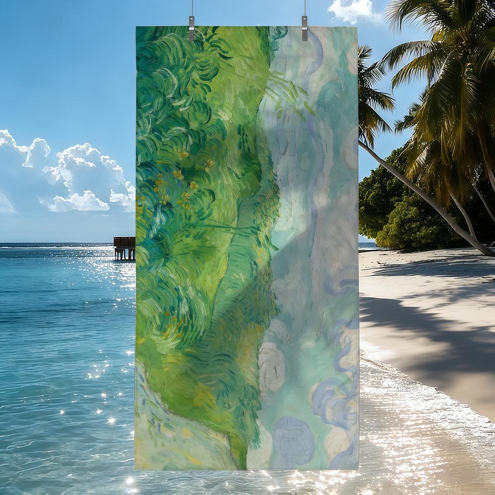 Van Gogh Towel Quick Drying Beach Towels Are Suitable For Swimming Pools Camping Yoga And The Gym