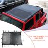 Roof Sunshade Mesh Sun Shade Leather For Jeep Wrangler JK 2007-2018 Accessories