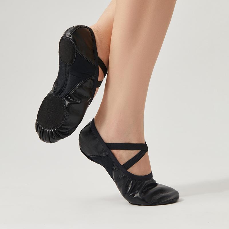 Children's Jazz Dance Shoes Black Non-slip Sole Ballet Shoes Adult Dance Sneakers Suitable for Girls Women's Sizes 23-45