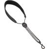 RICO Saxophone Strap, Black Leather, for Soprano and Alto Saxophones, SJA14