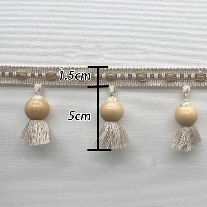 1/2/3M Katoen Franje Kant Trim Sofa Tafelkleed Macramé Kwast Pompom Trim Lint Decor DIY Knutselen Hometextiel Naaiaccessoires