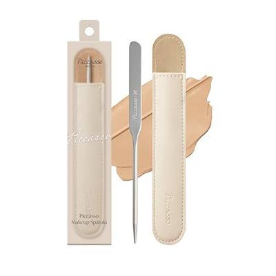 Picasso Makeup Spatula (Single Item) | Professionally Designed for Base Makeup | Hand-Finished | Even Adhesion & Smooth Finish | Includes Leather Case