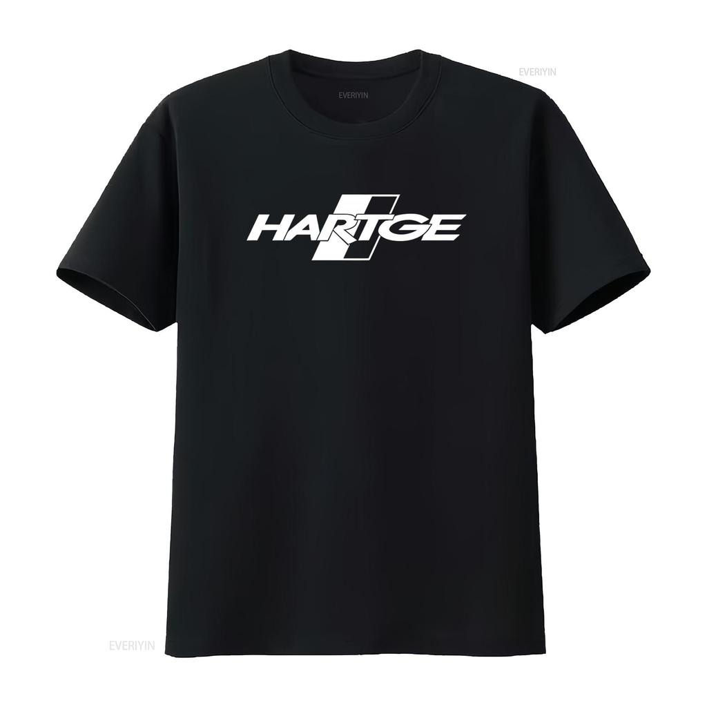 Hartge Logo Mens Black T Shirt Available In Sizes S To 5XL Vintage Washed Designer Clothes Streetwear Fashion Unisex