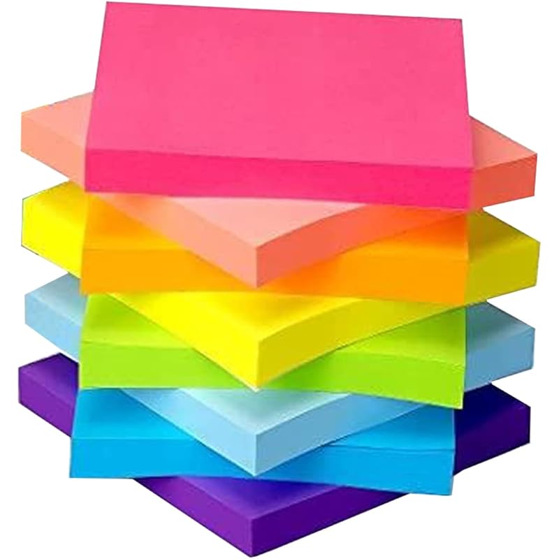 Ofixo Sticky Notes 3X3 Self-Stick Notes Bright Colors Sticky Notes 400 Pcs