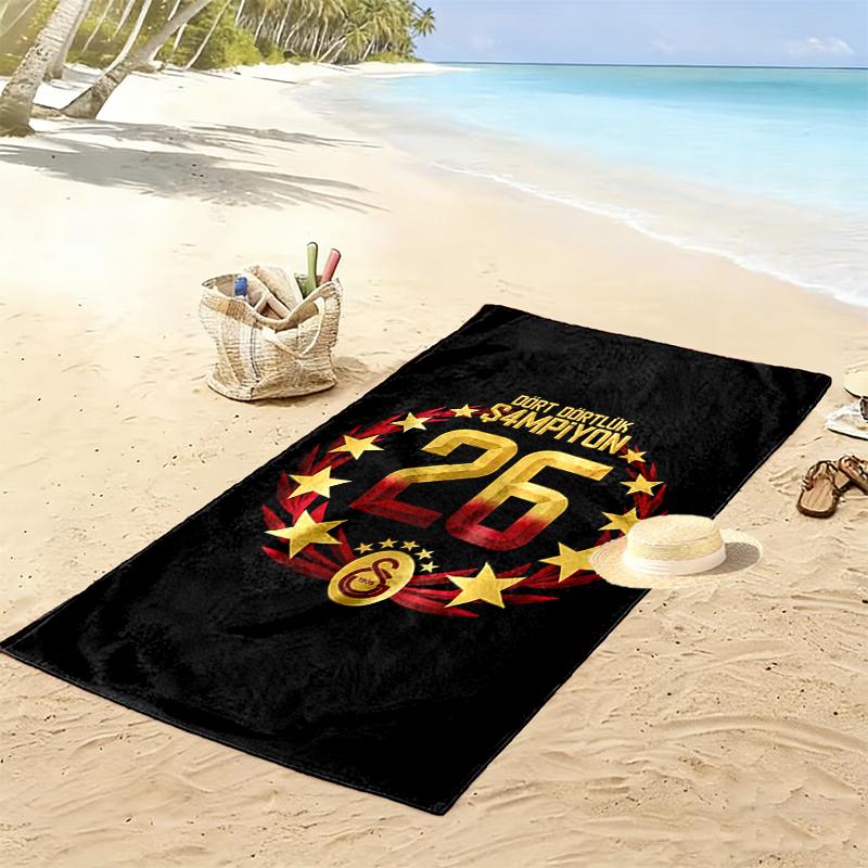 1pz Asciugamano da Spiaggia Galatasaray SK Regalo di Compleanno Ideale per la Famiglia, Un Asciugamano da Spiaggia Vivace Adatto per Attività all'Aperto