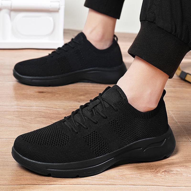 

Walking shoes men s running shoes new large size soft-soled fly-woven breathable mesh shoes casual shoes shock-absorbing lightweight running shoes 48