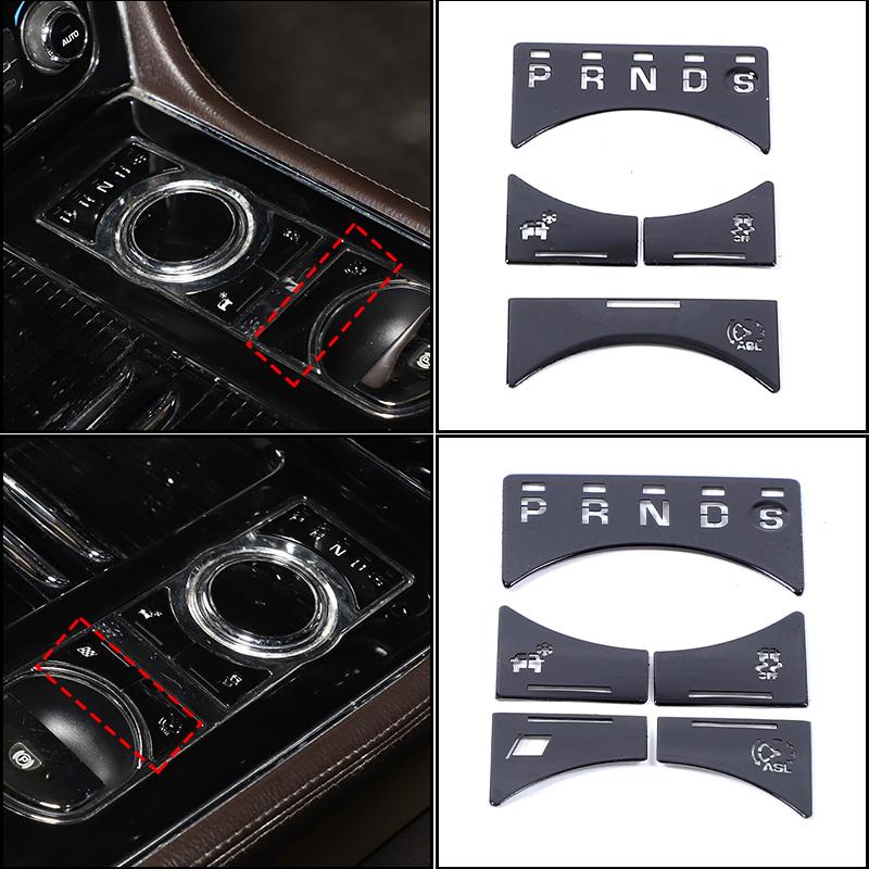 For Jaguar XF XJ 2008- Car AC Gear Switch Repair Decals aluminum alloy Button Stickers Car Accessories Interior