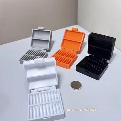 1 ks Úložný organizér na knoflíkové baterie Cr2450/Lr44 10/20 přihrádek Úložný box na knoflíkové baterie Cr2032
