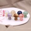 7Pcs/Pack Natural Stone 7Chakra Mushroom Shape Ornament Decoration Reiki Healing Gemstone Home Decor Small Furnishings Women Jewelry Gifts 15×20 Mm
