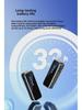 M3 Wireless Collar Clip Microphone with Charging Case, Dual Storage, Noise Reduction, for Mobile Live Broadcasts.