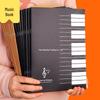 Wide Ruled Music Staff Paper Book for Beginners & Professionals with Extra Wide Spacing and Large Grid for Piano Notes