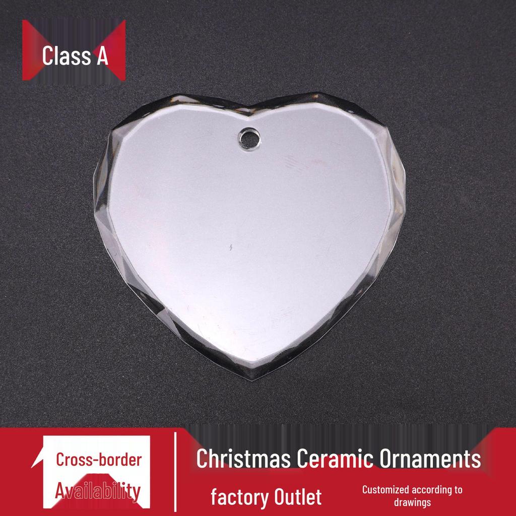 UV-Printed Ceramic Christmas Ornaments with Hang Tags