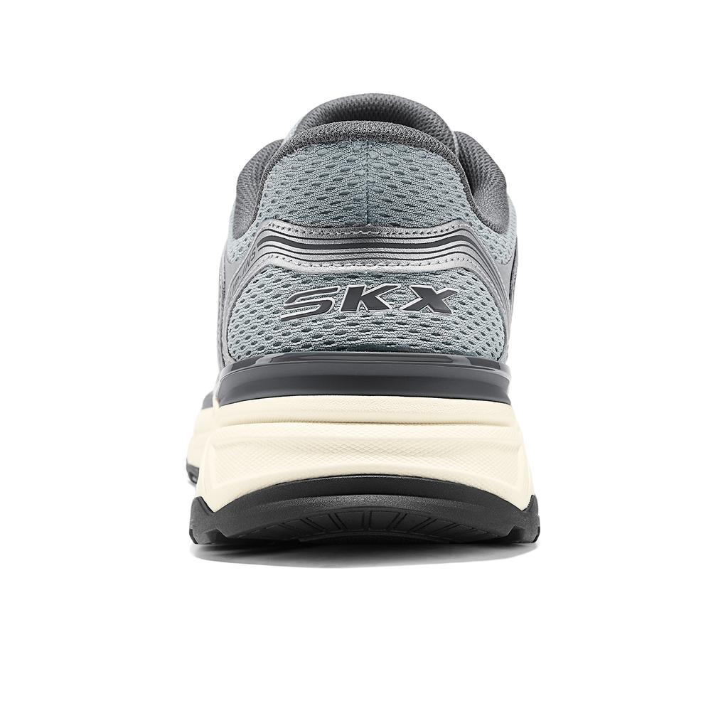 Skechers Silver Wing Slip-On Shoes Summer Retro Comfortable Casual Sports Thick Sole Men sneaker 233150-SLGY