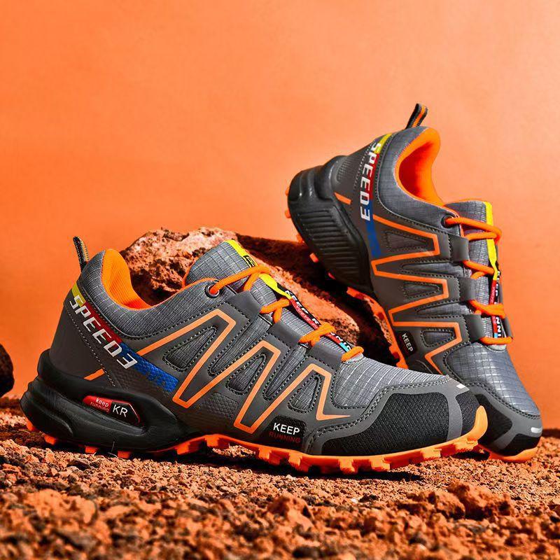

Men s shoes large size sports shoes men s outdoor hiking shoes comfortable versatile travel shoes casual fashion casual shoes 44 помаранчевий