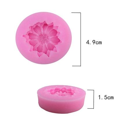 Popdiy 3D-Kuchendekoration, Blumenform, Fondant, Zucker, Kuchen, Silikonform, Kunstwerkzeuge