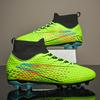 Green High Top Mens Football Shoes Outdoor Man Society Soccer Cleats Non-slip Trainers Soccer Field Boots Men Chuteira De Futsal