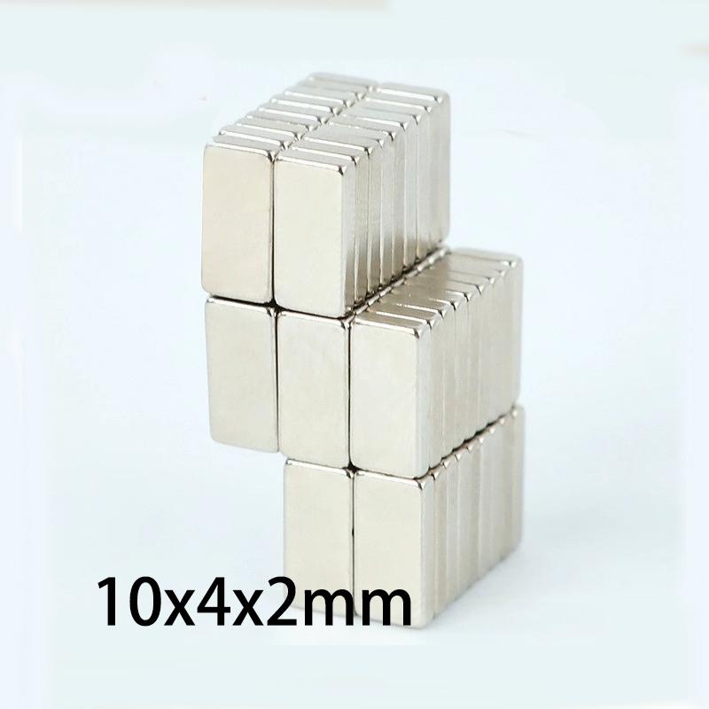10/20 pezzi Magneti Rettangolari 10mm x 4.5mm x 2mm - Magneti a Blocco Forti per Uso Industriale