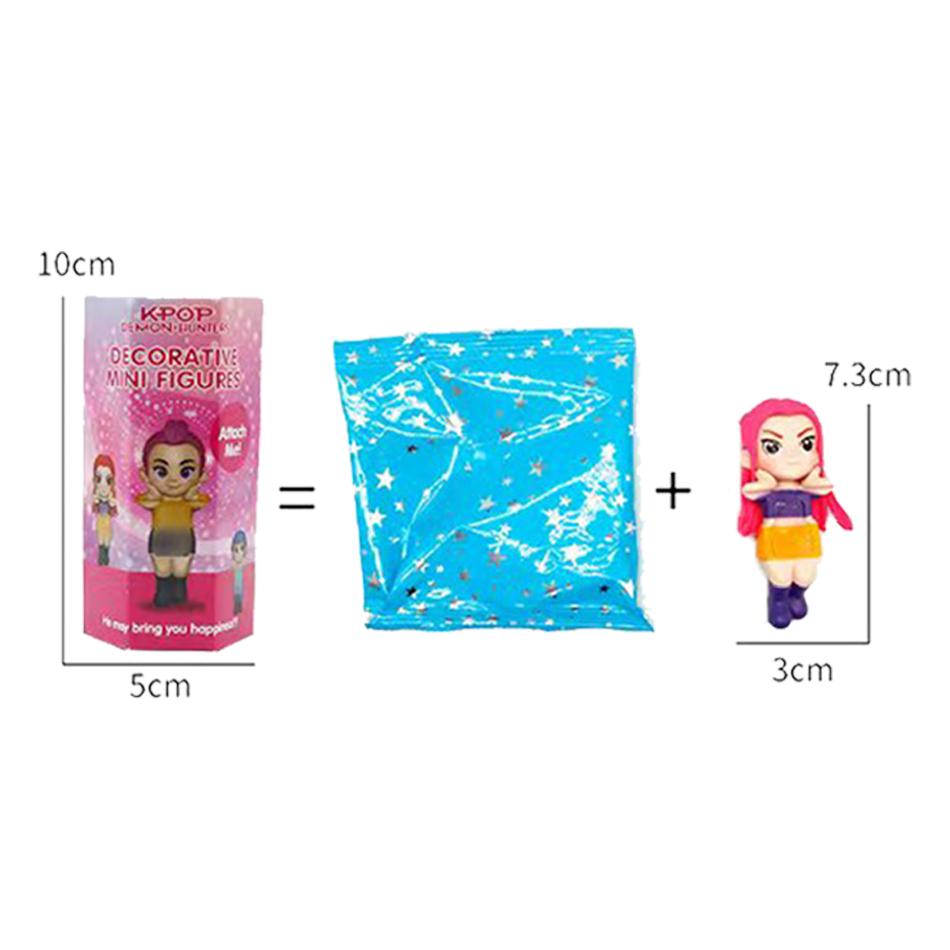 Figura de Anime Kpop Cazadores de Demonios Serie Caja Sorpresa PVC Dibujo Animado Mini Modelo Juguete Muñeca Decoración de Escritorio Niño Regalo Sorpresa de Navidad